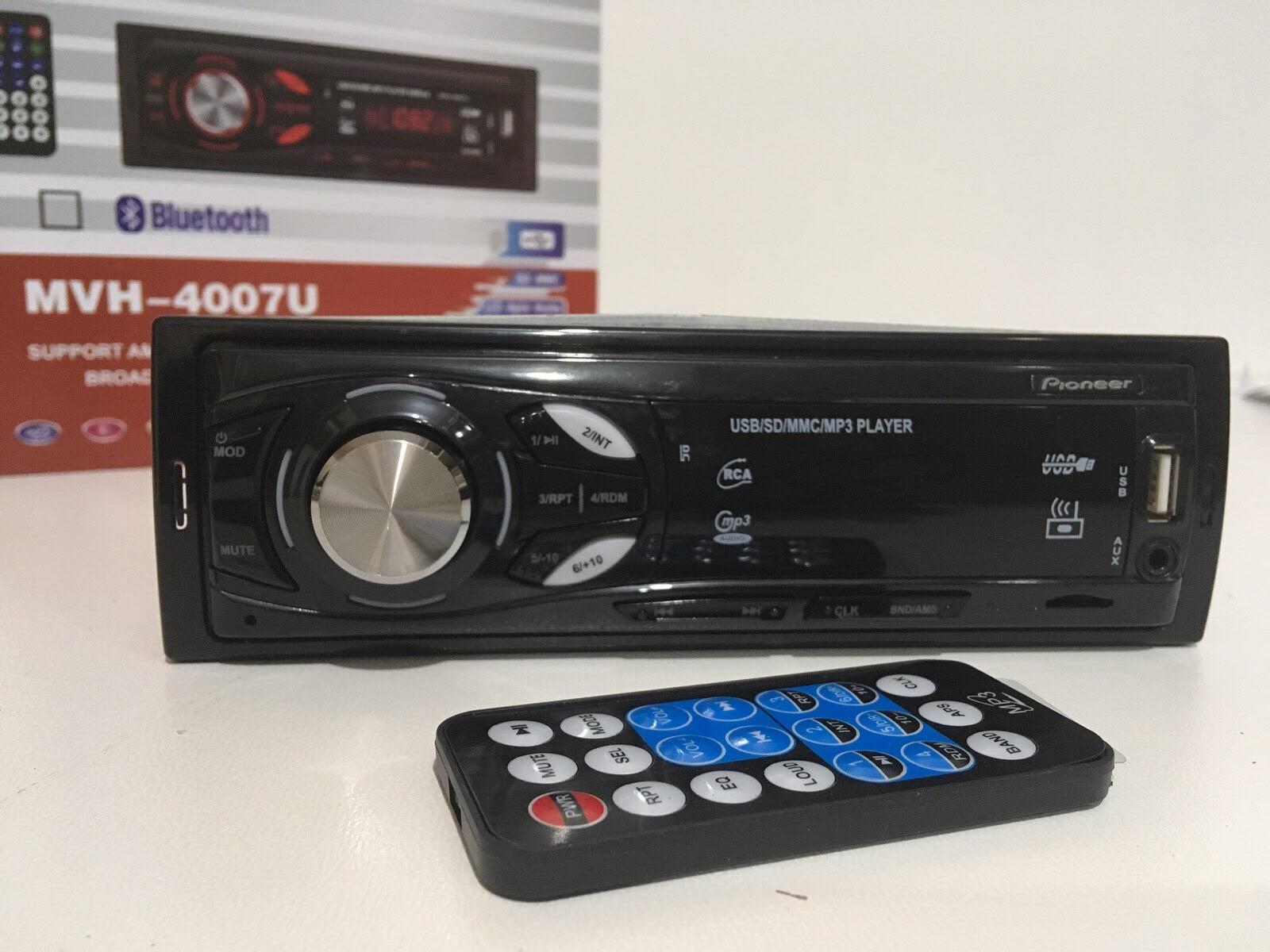 Автомагнітола PIONEER MVH-4007U з пультом Чорний (14102835) - фото 2