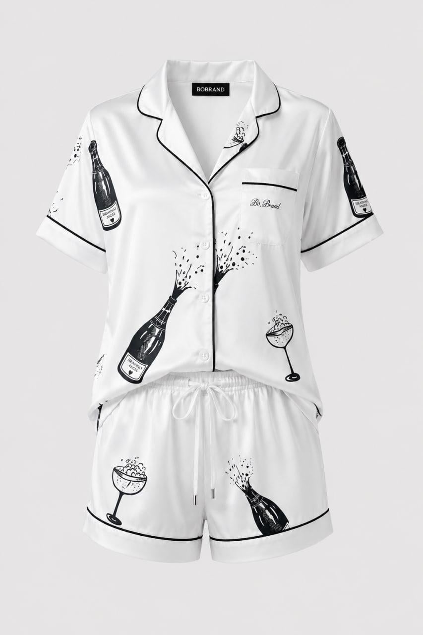 Піжама жіноча сатинова BO.Brand Pajama Party 2XL (37778)