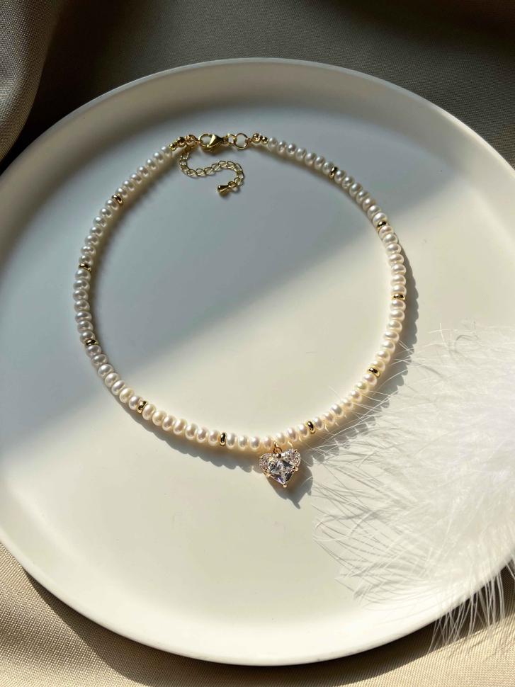 Чокер LeBijou перлинний з мерехтливим серцем (4823) Чокер LeBijou перлинний з мерехтливим серцем (4823)