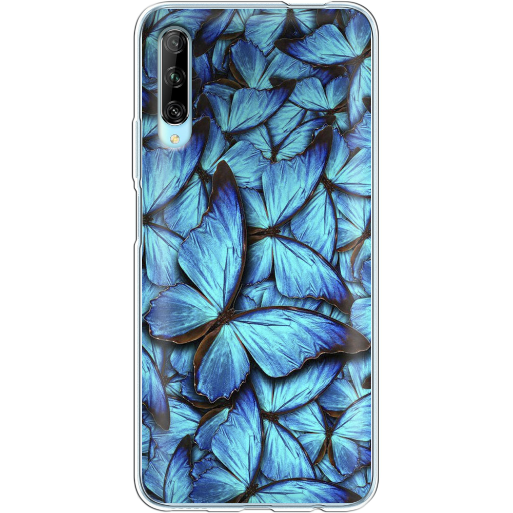 Чехол Boxface Huawei P Smart Pro лазурные бабочки Прозрачный силикон (38612-up1550-38612)