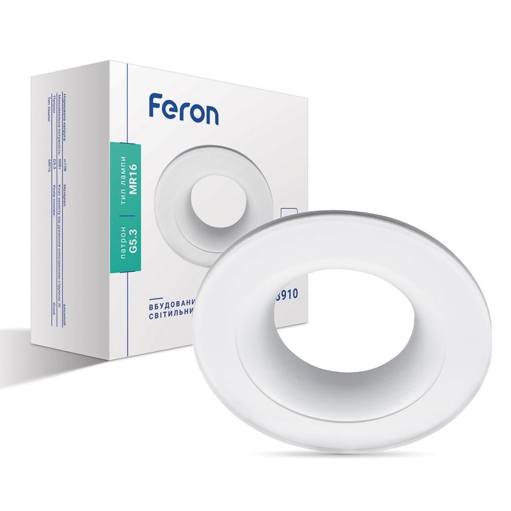 Светильник встроенный Feron DL8910 под цоколь GU5.3 Белый (15251) Светильник встроенный Feron DL8910 под цоколь GU5.3 Белый (15251)