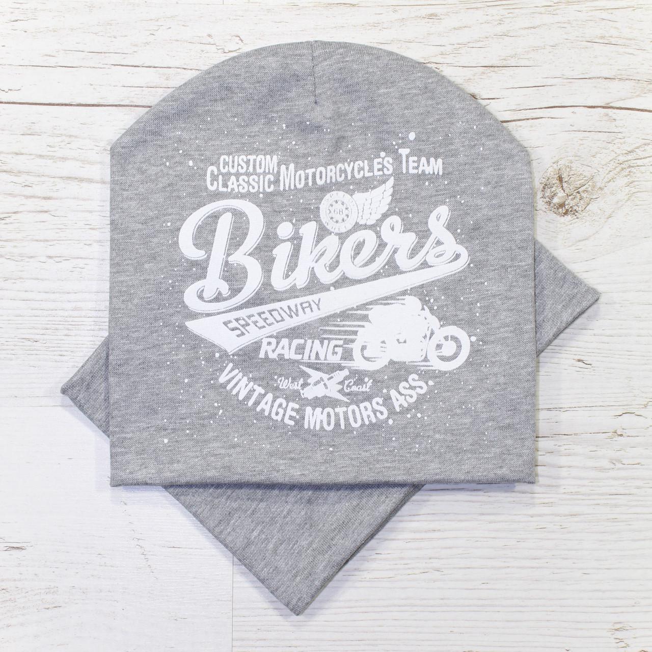 Детская шапка с хомутом Кahta "Bikers" р. 48-52 (OC-222)