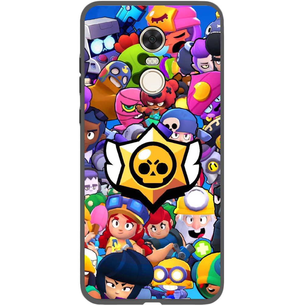 Чохол BoxFace Xiaomi Redmi 5 Plus Brawl Stars Чорний силікон (32522-up2389-34772)