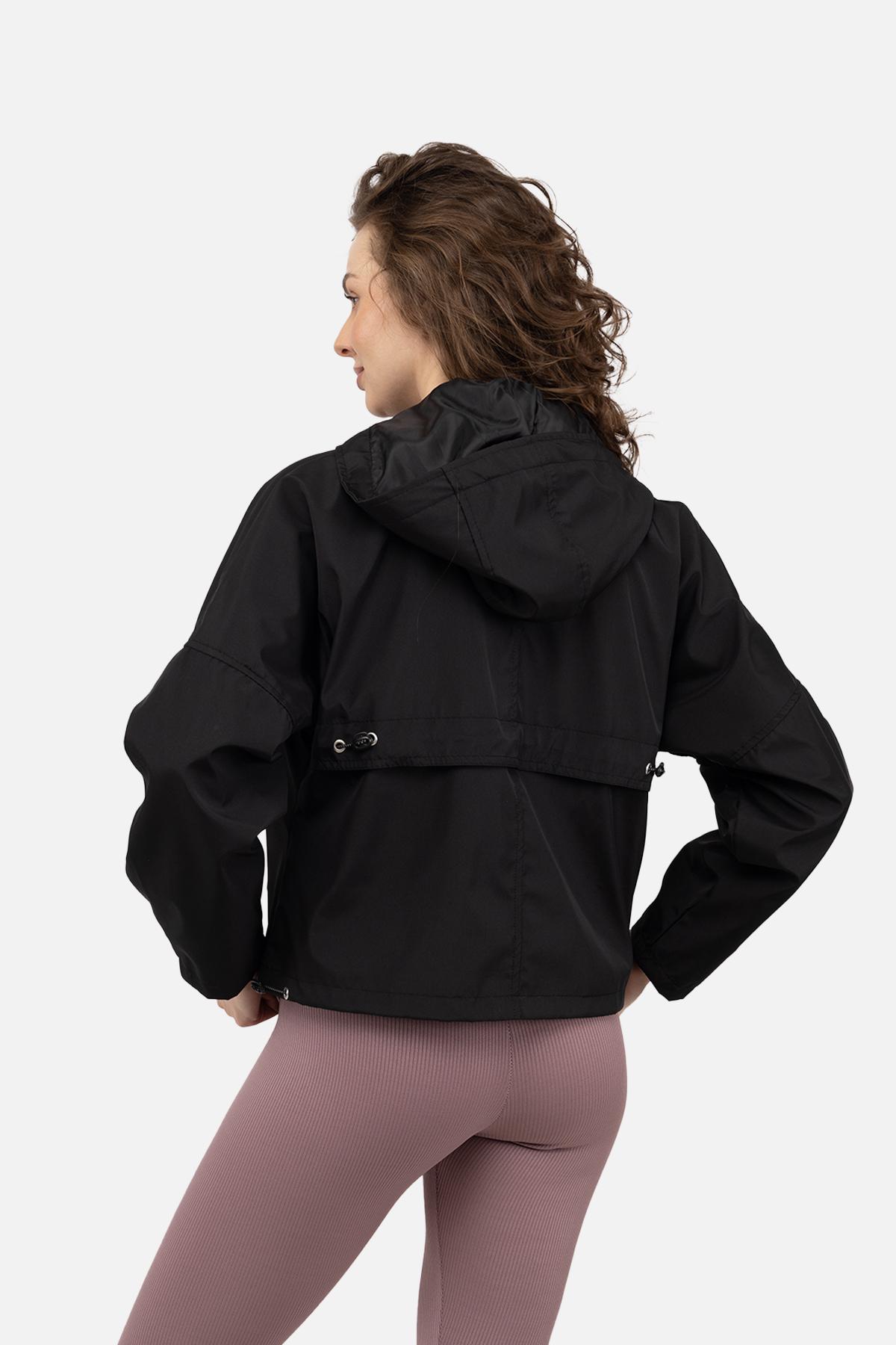 Вітровка жіноча р. 46 Чорний (SKT000983521) - фото 5 Вітровка жіноча р. 46 Чорний (SKT000983521) - фото 5