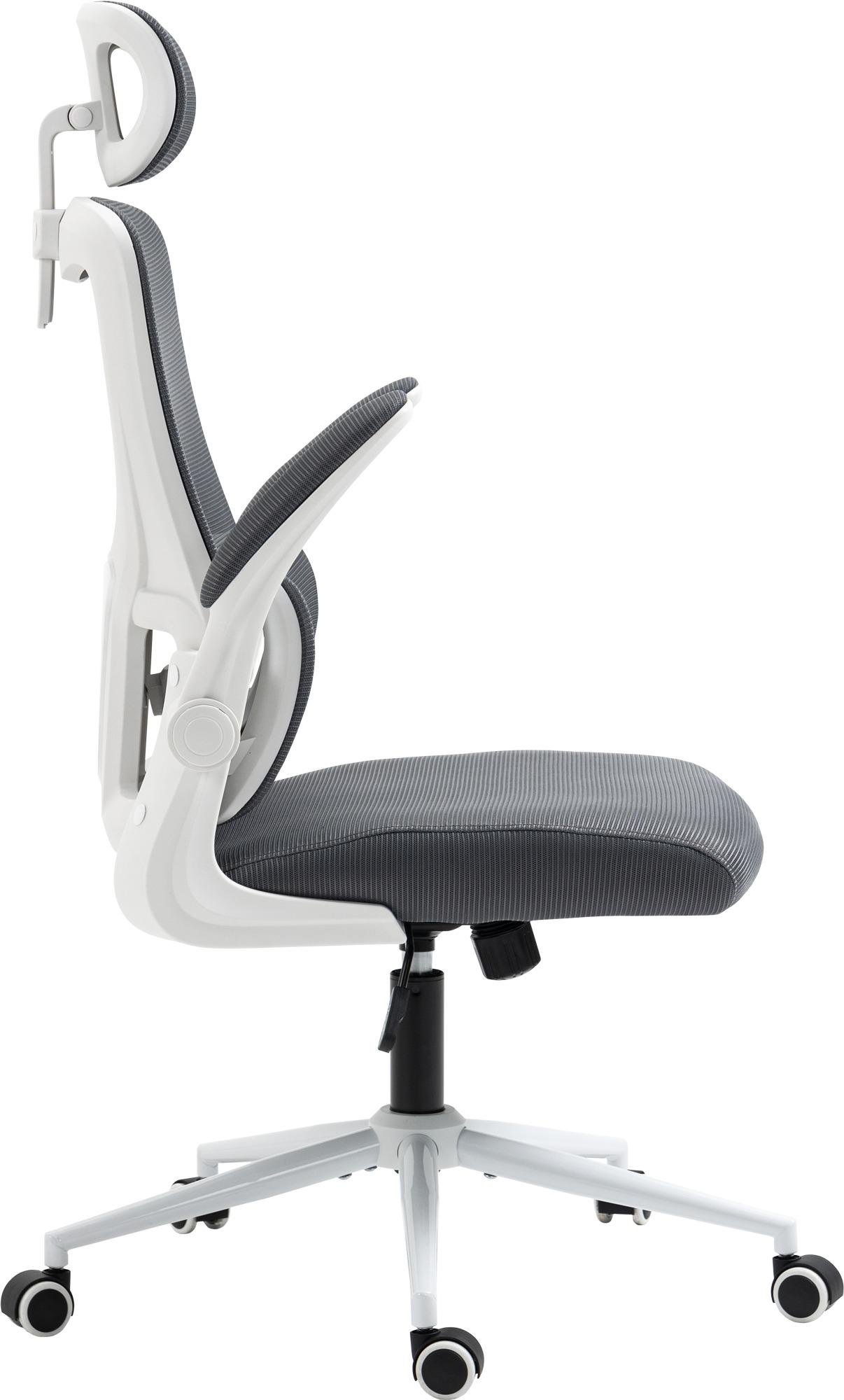 Крісло офісне GT Racer X-5728 White/Grey - фото 5