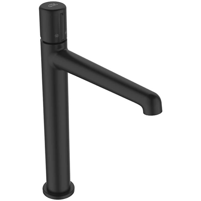 Смеситель для умывальника Laveo PRETTO высокий Черный (BAO_72ND)