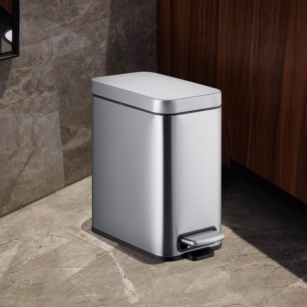 Відро для сміття MIXXUS Quadro-TC0105 MI7062 з кришкою та педаллю 5 л Сатин (270608) - фото 2 Відро для сміття MIXXUS Quadro-TC0105 MI7062 з кришкою та педаллю 5 л Сатин (270608) - фото 2