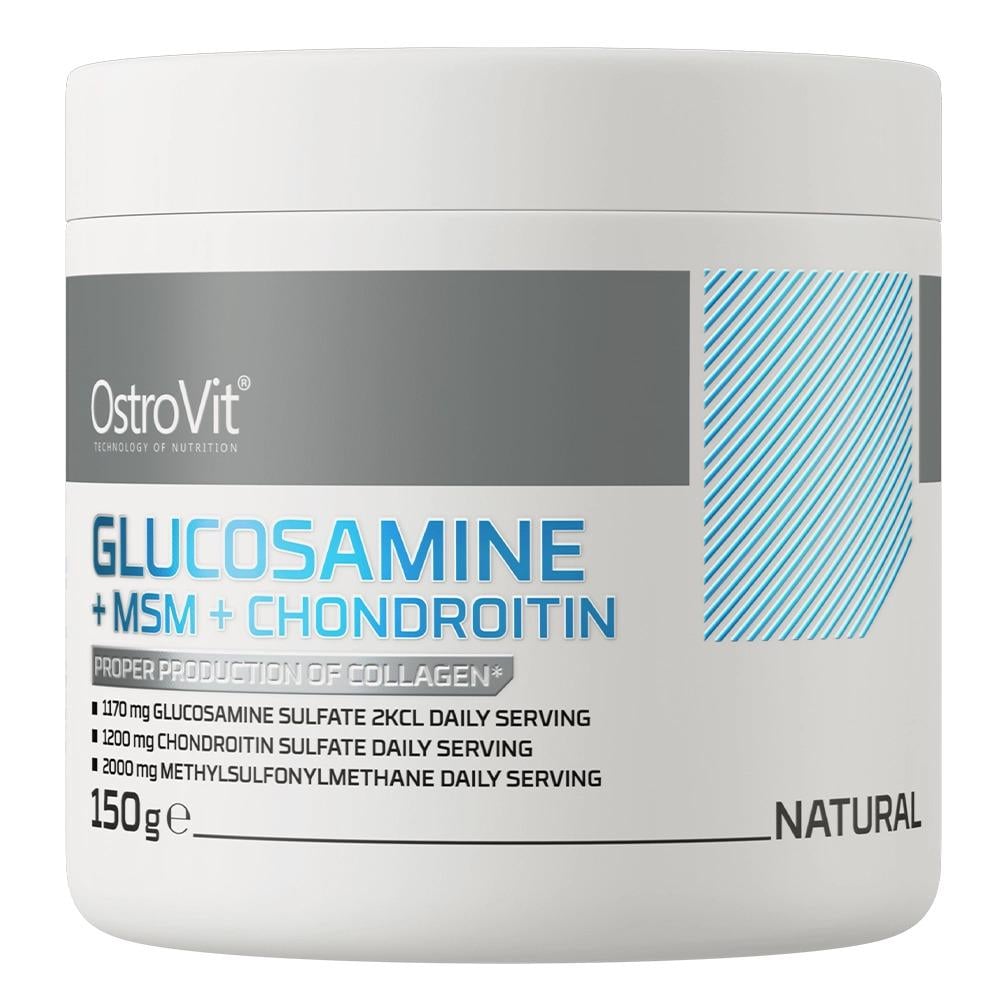Добавка Ostrovit Glucosamine MSM Chondroitin Powder для суглобів 150 g