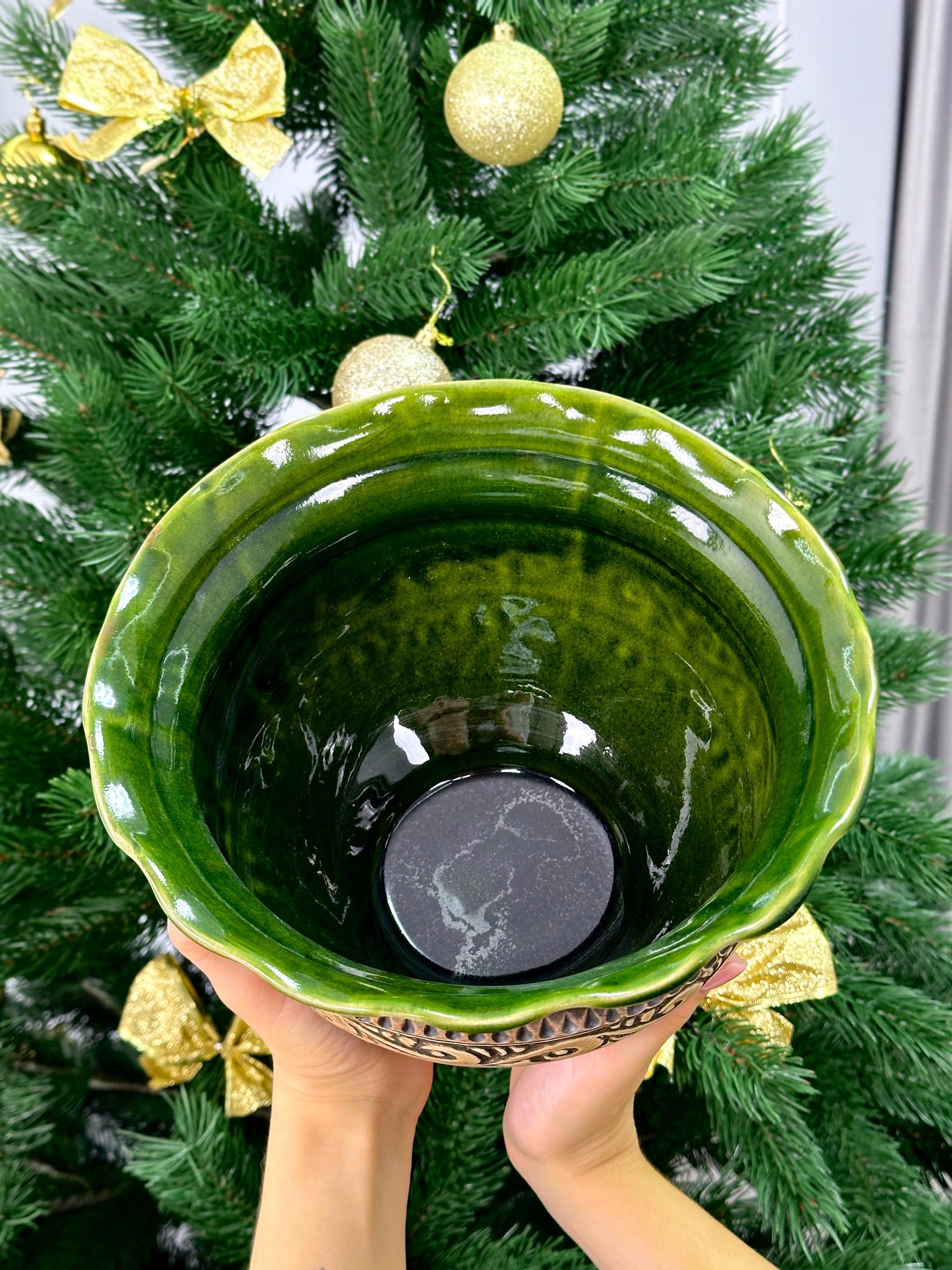 Набор глиняной посуды Рождественский Святой ужин на 6 человек Гражда Коричневый (17019-40) - фото 12