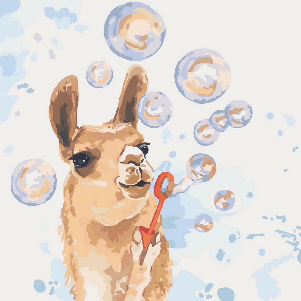 Картина по номерам Идейка "Мыльные пузыри" 40х40 см (KH4064)