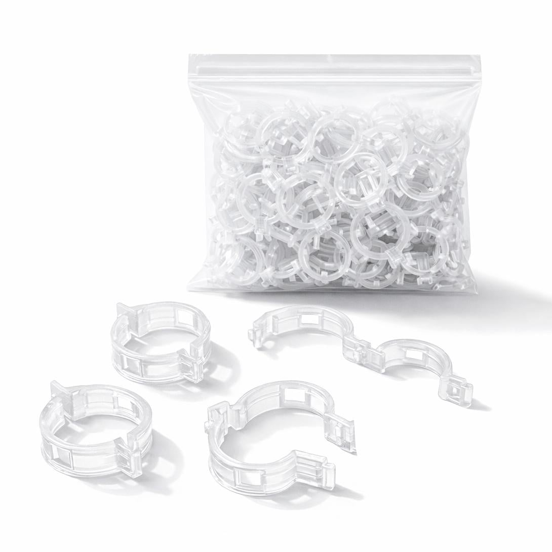 Тримачі-фіксатори розсади й рослин пластикові багаторазові 50 шт. (KLPSPO-TRN-1285)