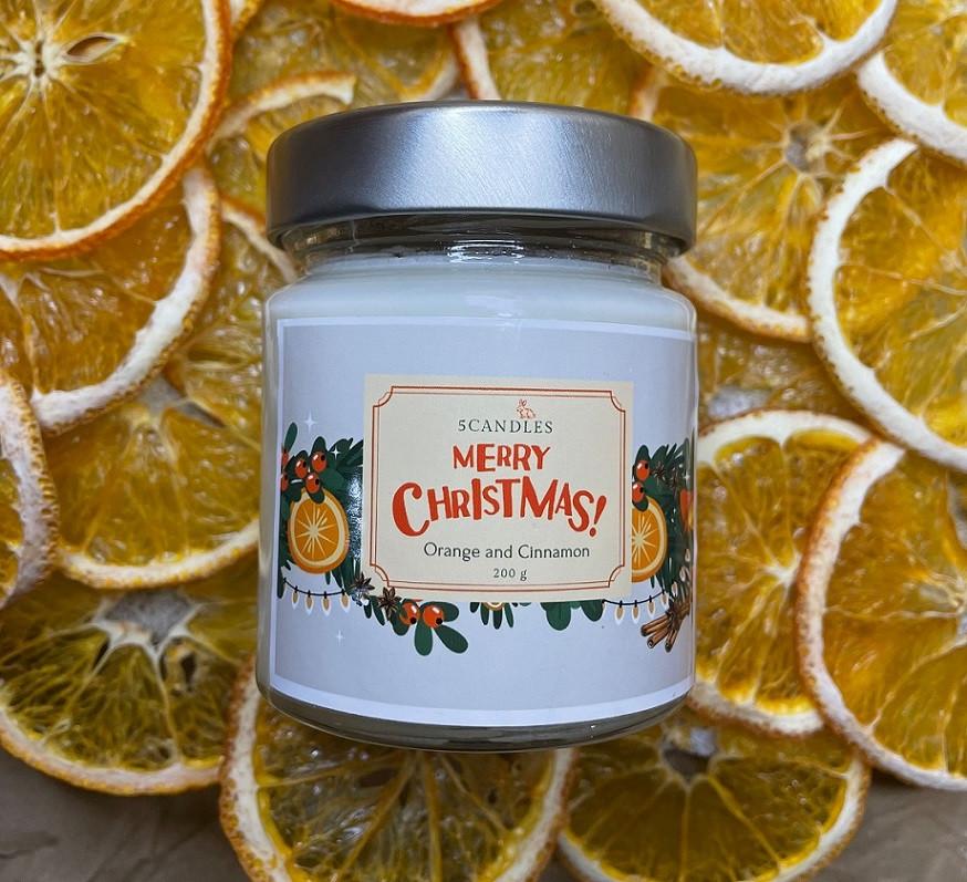 Ароматическая соевая свеча Orange and Cinnamone - фото 2