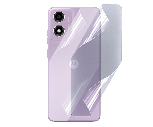 Противоударная гидрогелевая пленка Hydrogel Film для Motorola Moto E14 на заднюю панель, Transparent