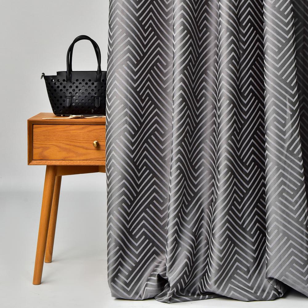 Тканина портьєна жакардова Паркер V-4401 278 гр/м2 290 см Сірий (27067) - фото 3 Тканина портьєна жакардова Паркер V-4401 278 гр/м2 290 см Сірий (27067) - фото 3