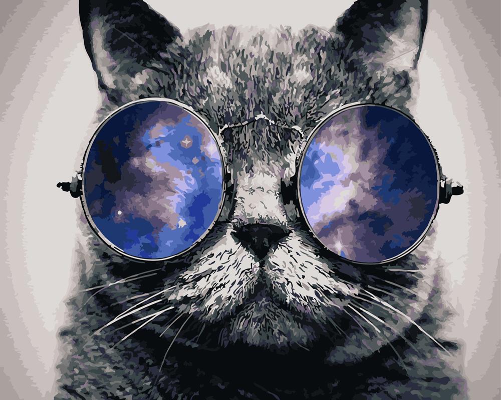 Картина по номерам Brushme Космический кот 40x50 см (BRM21679) Картина по номерам Brushme Космический кот 40x50 см (BRM21679)