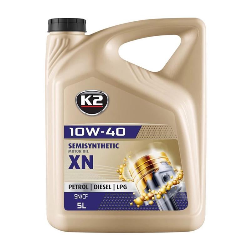 Моторне мастило K2 Semisynthetic Oil XN 10W-40 5 л (O2075E)