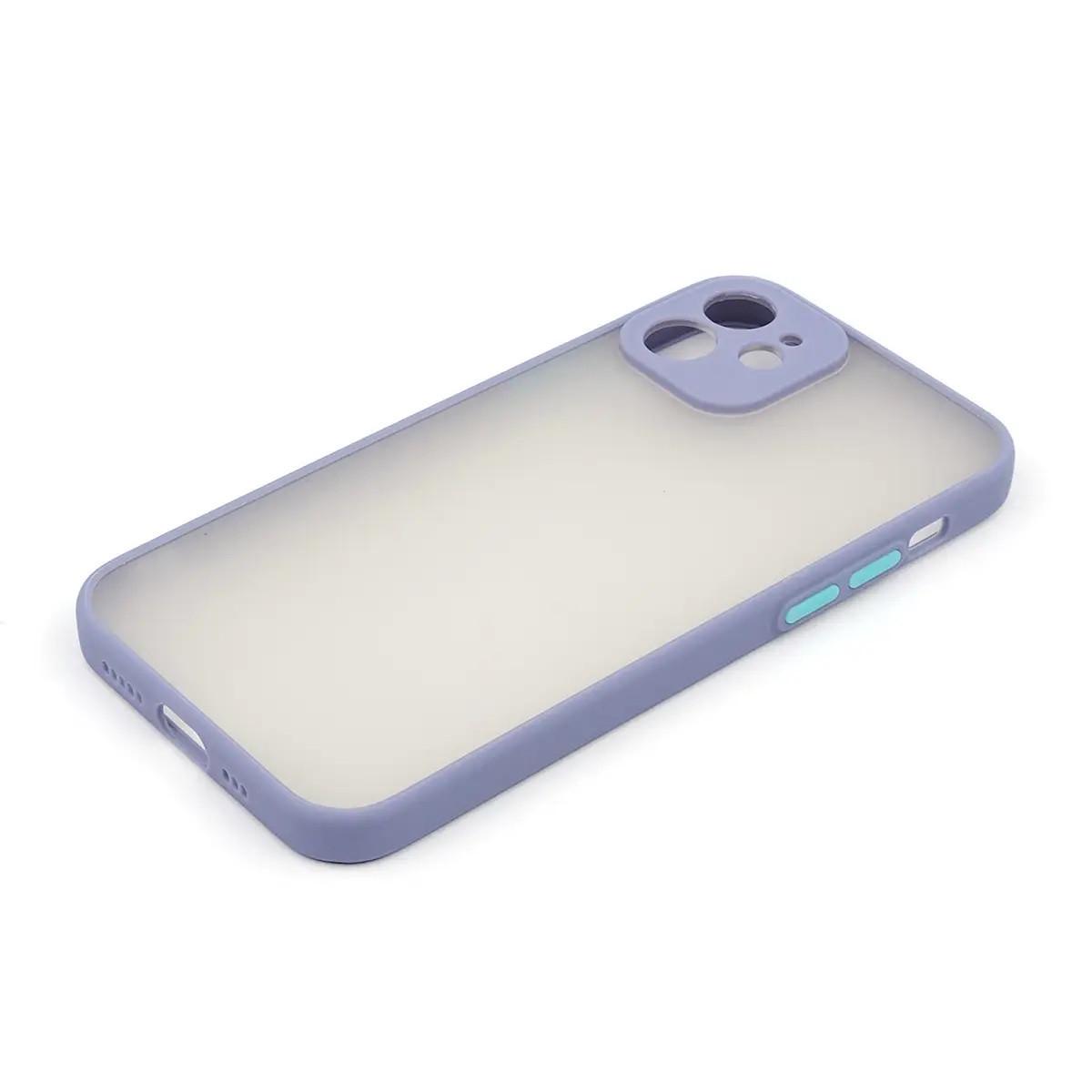 Силиконовый Чехол Накладка Avenger Totu Series Separate Camera Для iPhone 12 Lavender Grey