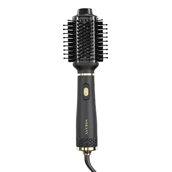Фен-щетка для волос Sokany SK1922 с холодным обдувом и 2 температурными режимами Черный (147-107-SK1922)