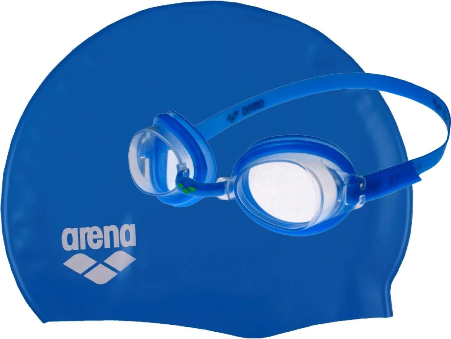Набор для плавания детский Arena POOL JR SET очки/шапочка Голубой (92423-070)