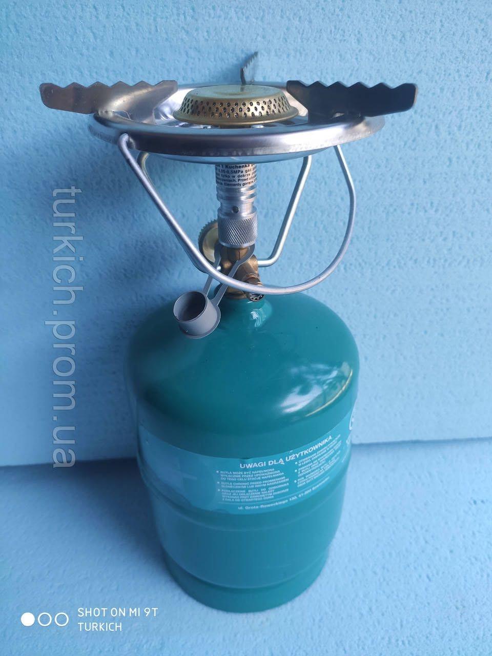 Балон газовий туристичний GZWM 2,4 л/1 кг з пальником PAMIR - фото 3 Балон газовий туристичний GZWM 2,4 л/1 кг з пальником PAMIR - фото 3