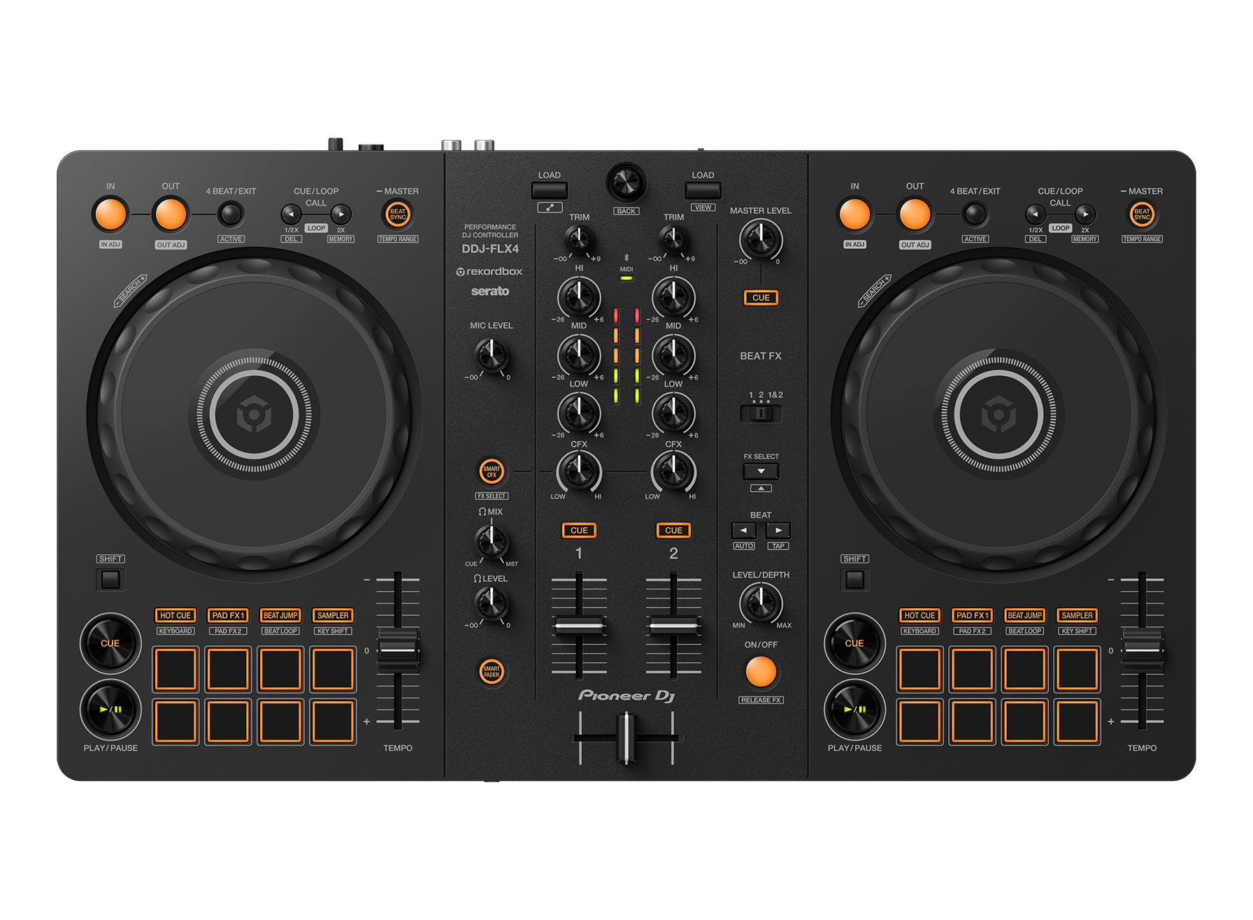 DJ-контроллер PIONEER DDJ-FLX4 Черный (10089804) - фото 3