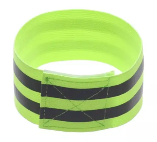 Светоотражающий браслет с двумя полосками 33x5 см Зеленый (19023)