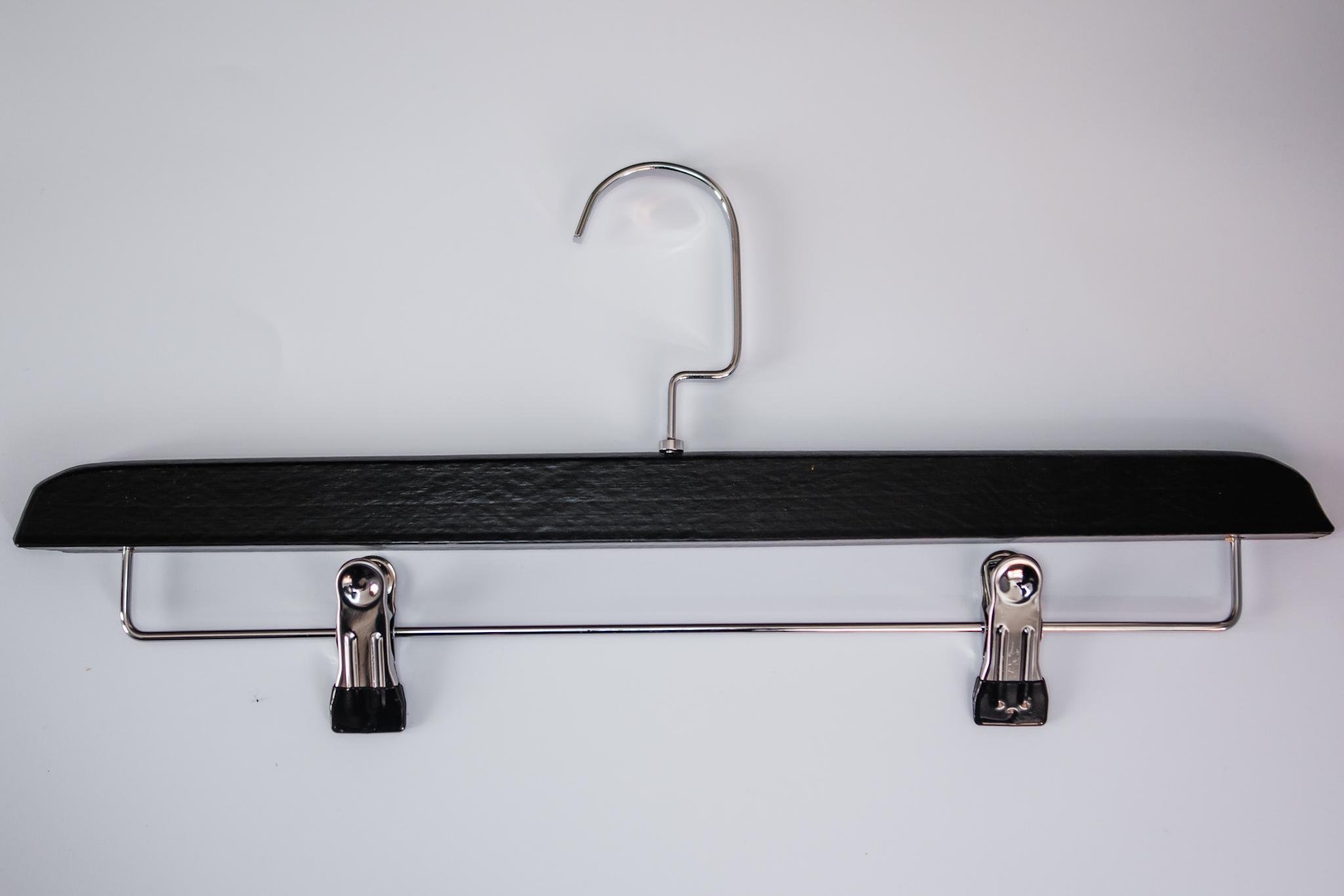 Вешалка LUX деревянная костюмная с прищепками 41 см Черный Вешалка LUX деревянная костюмная с прищепками 41 см Черный