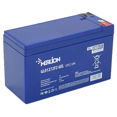 Батарея акумуляторна свинцево-кислотна MERLION ORBUS GLO1272F2 12 V 7.2Ah (3045622252)