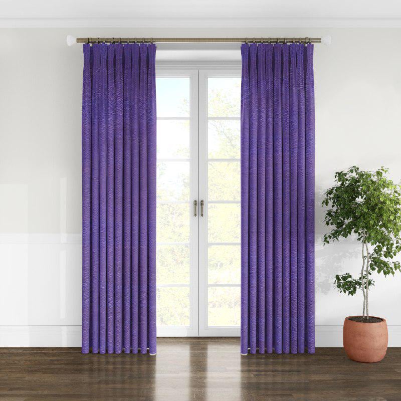 Штора микровелюр на тесьме 6 см 250х280 см Фиолетовый