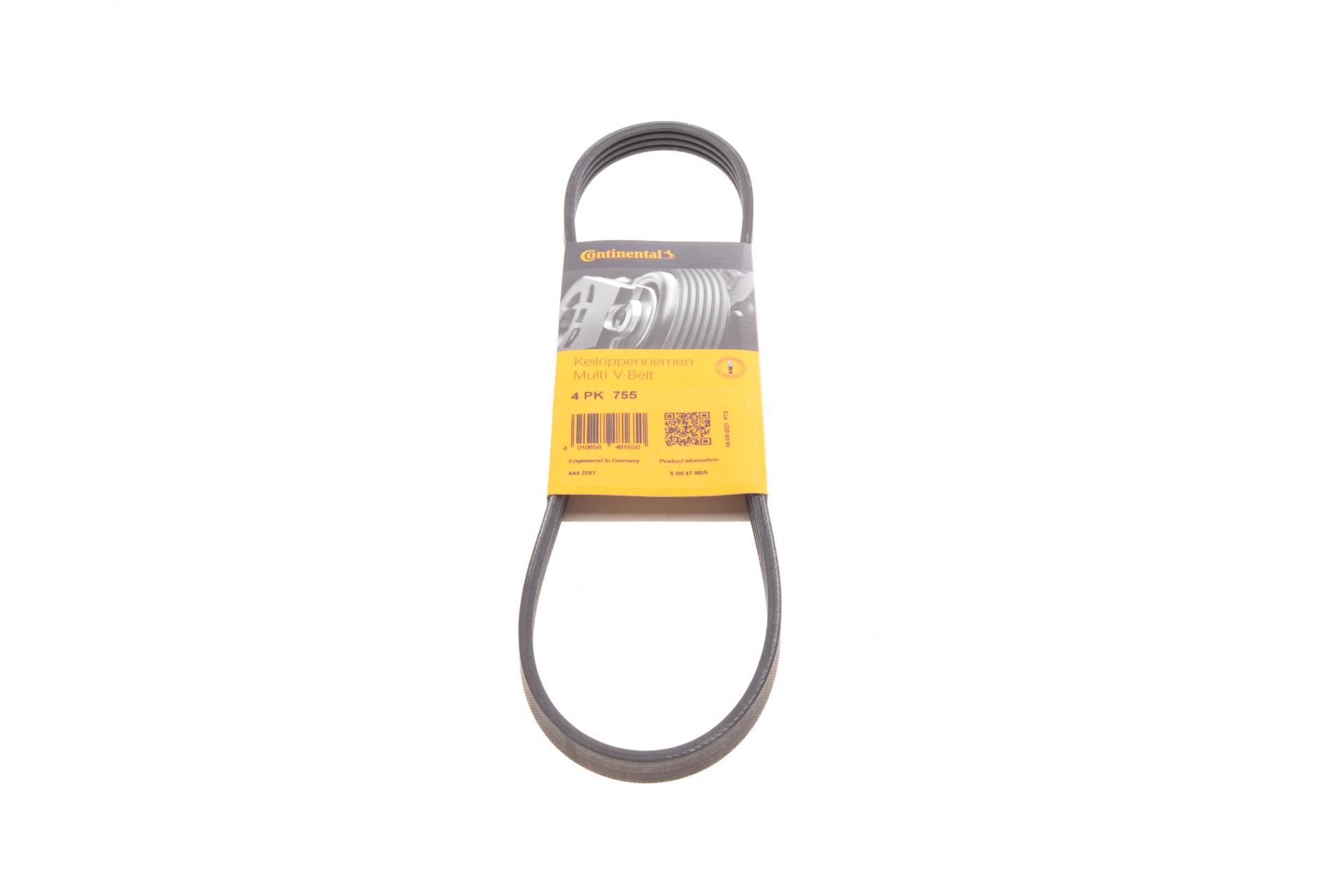 Ремень генератора Continental для Fiat Ducato 1.9D/TD 98-02/2.0JTD 01- PS (4PK755)