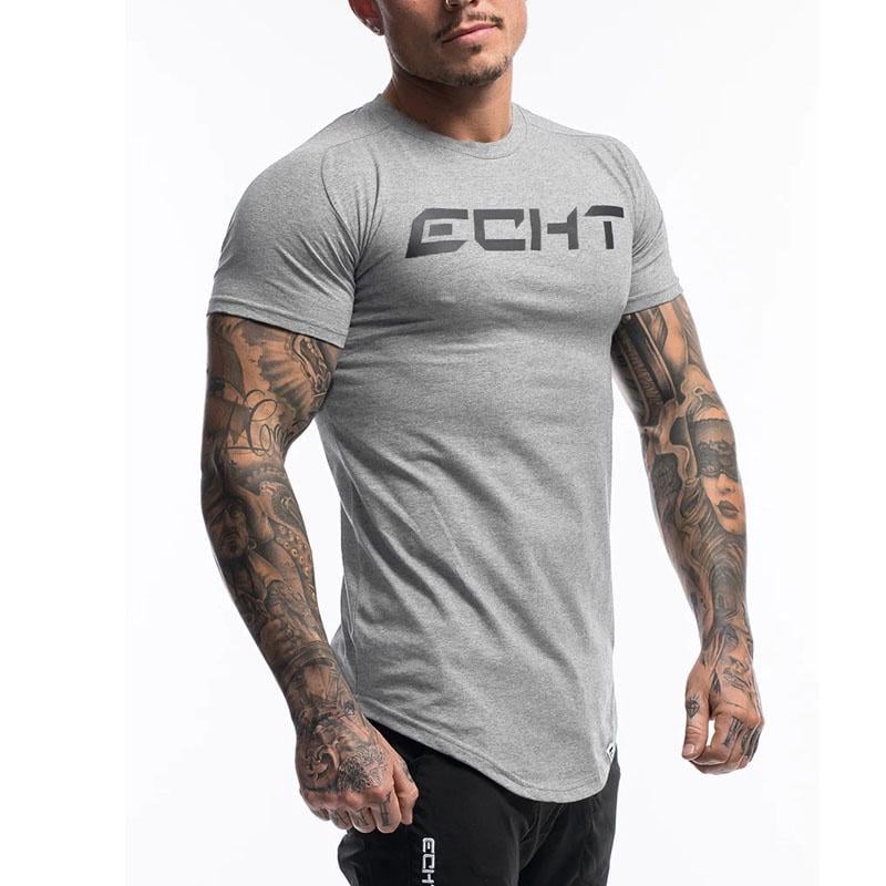 Футболка мужская ECHT XL Серый (8315)