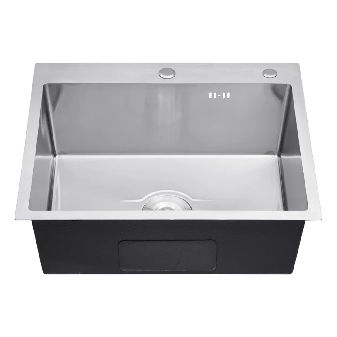 Мийка для кухні Kroner KRP Derby 5050HM Brush 2,5/0,5 мм з нержавіючої сталі (CV027234) - фото 4 Мийка для кухні Kroner KRP Derby 5050HM Brush 2,5/0,5 мм з нержавіючої сталі (CV027234) - фото 4