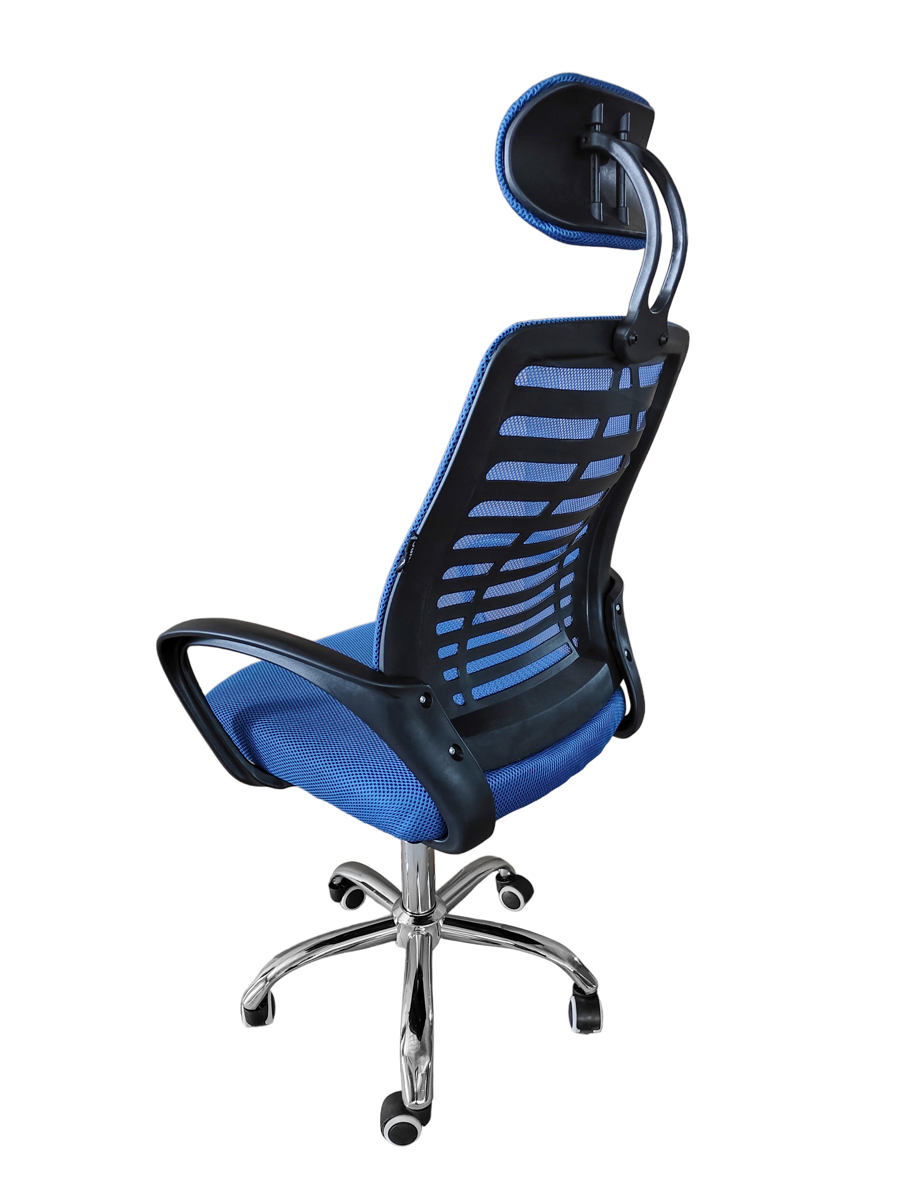Крісло офісне комп'ютерне Bonro B-6200 Синій (4584) - фото 5 Крісло офісне комп'ютерне Bonro B-6200 Синій (4584) - фото 5