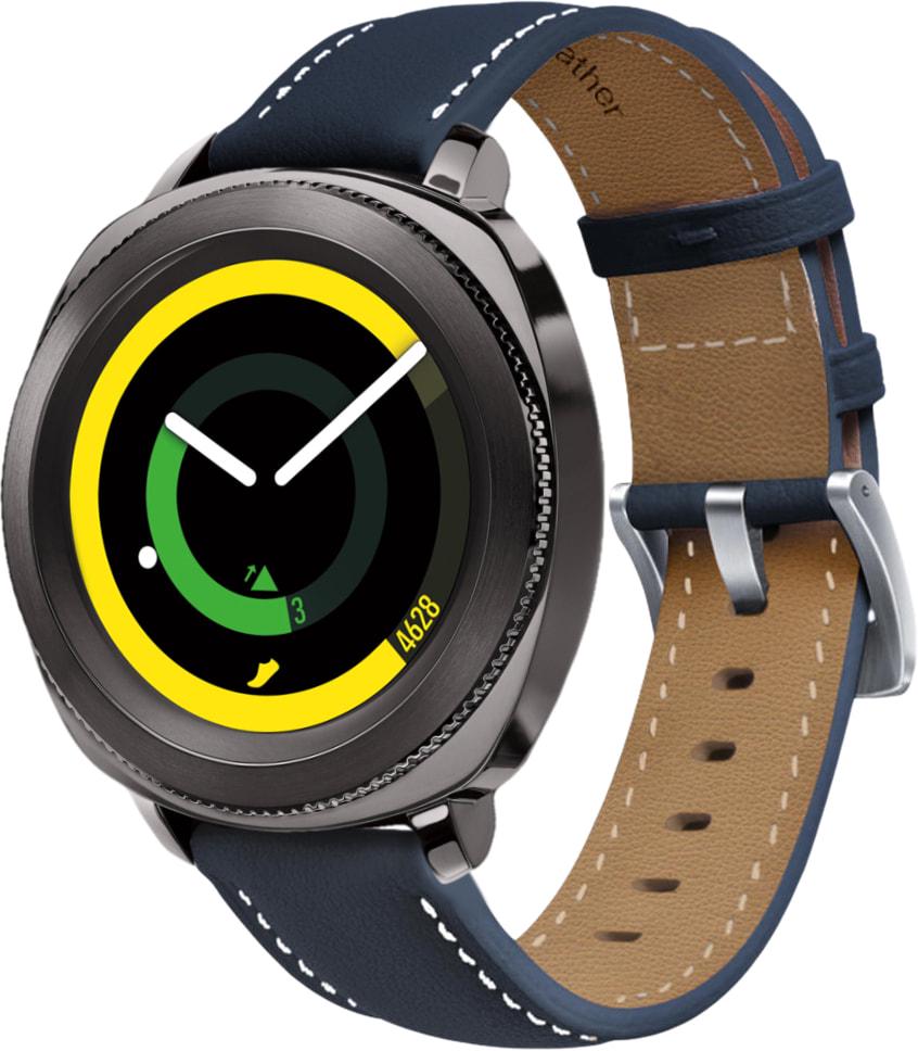 Ремешок кожаный Folsa для Samsung Gear Sport Dark Blue (31522-5D)