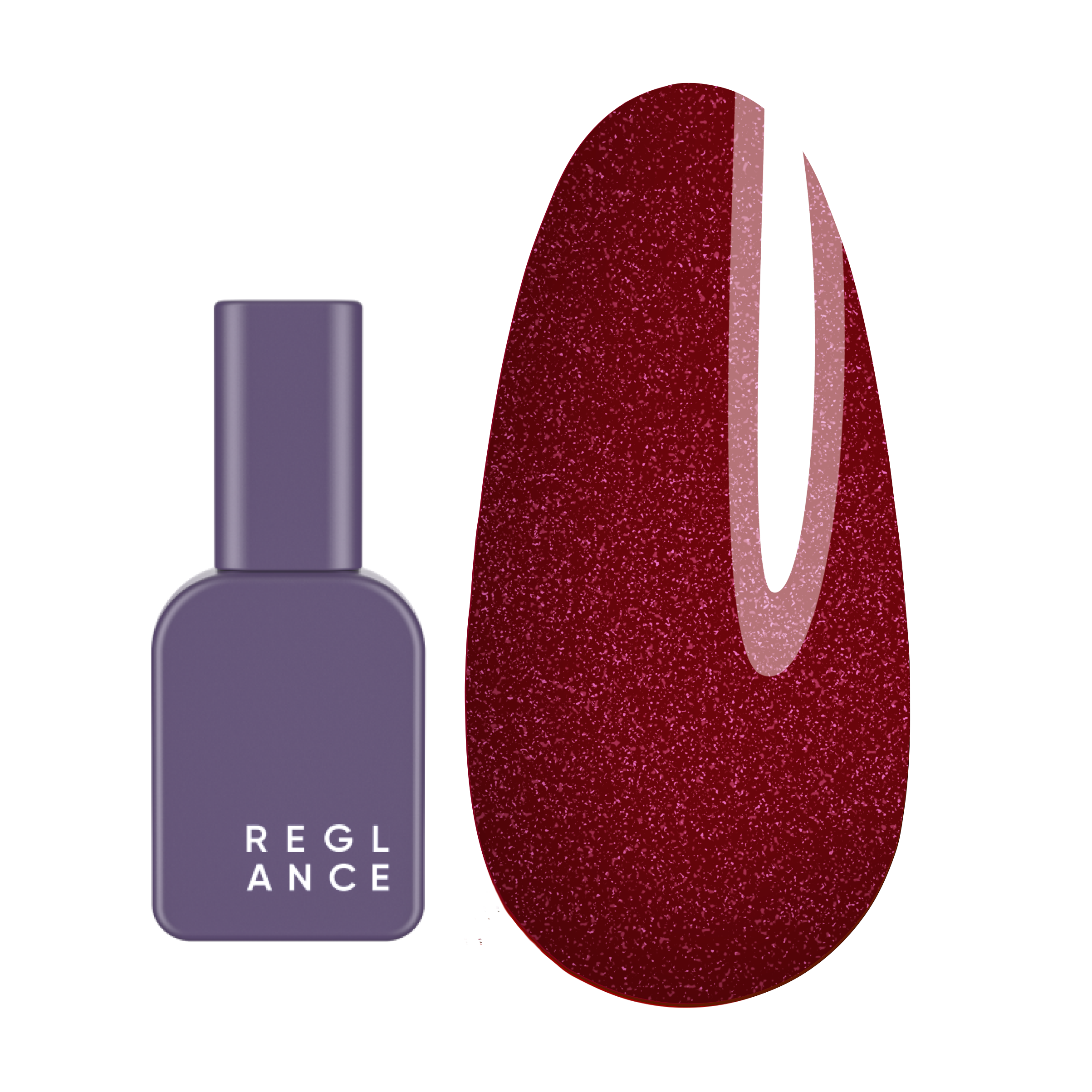 Гель-лак з шимером Reglance Platinum 12 мл Blood & Silk 829