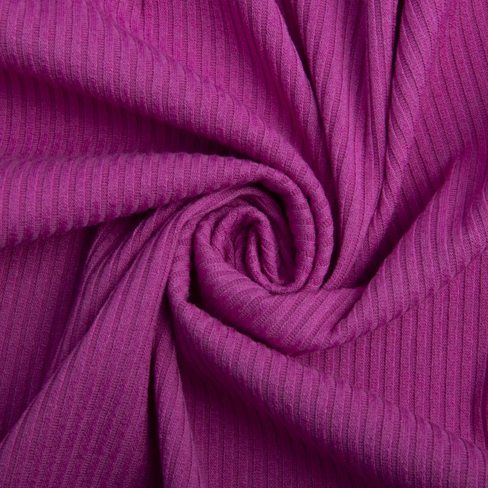 Ткань трикотаж вискоза Полоса 1374 Малиновый (20838)