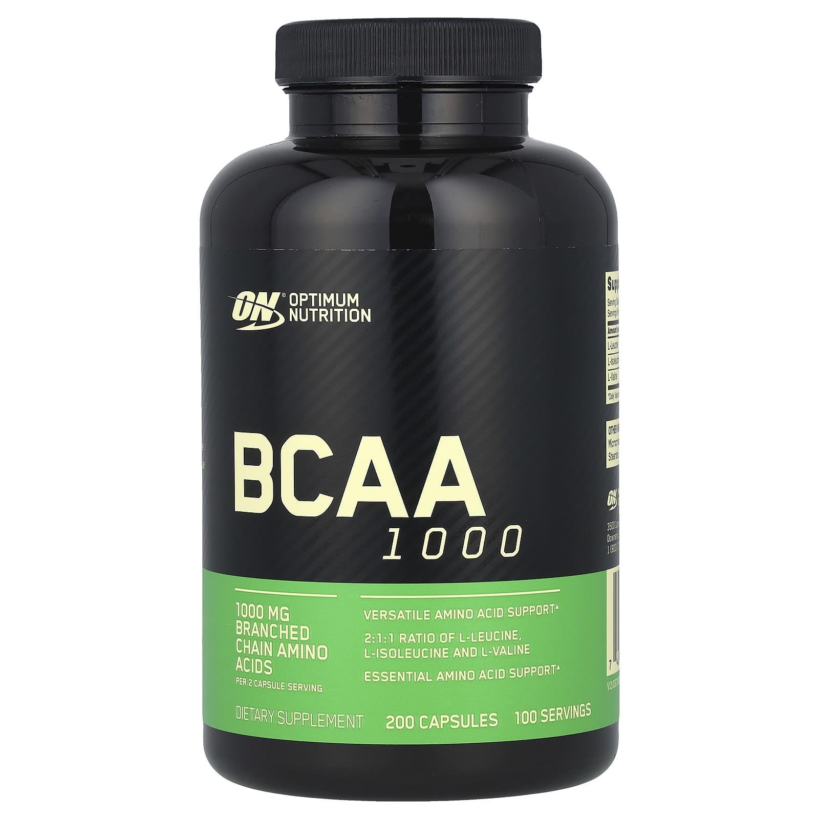 Аминокислота Optimum Nutrition BCAA1000 1000 мг 200 капсул (OPN-02037)