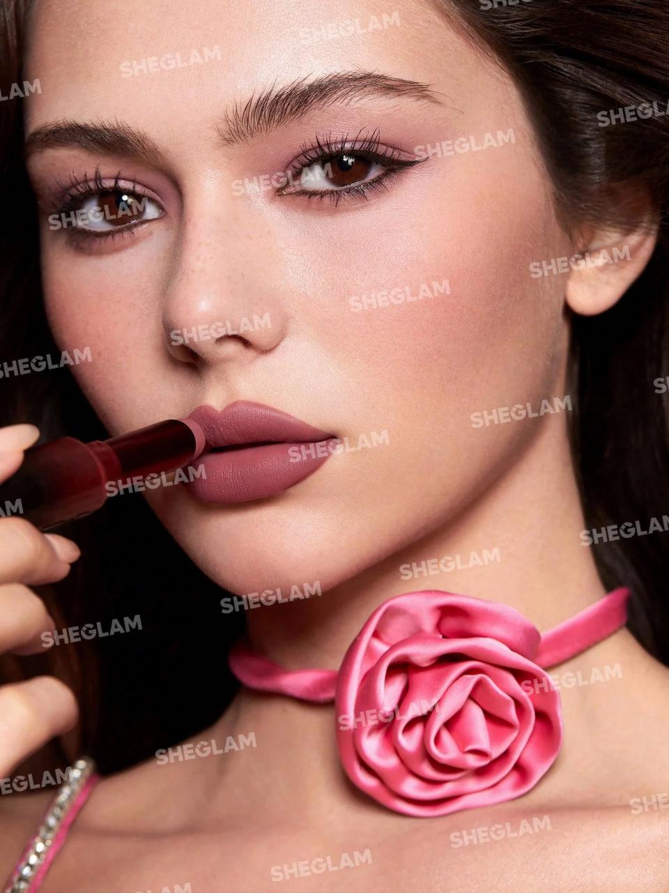 Помада матова Dynamatte Boom Long Lasting Matte Lipstick Cherish You 2,7 г (18314728) - фото 2