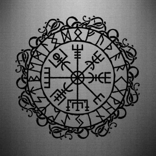Наклейка Vegvisir 45x44,9 см Черный (21557688)