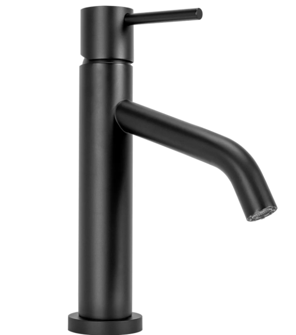 Смеситель для умывальника CUBO REA LEVEL REA-B2046 однорычажный Черный (153630)