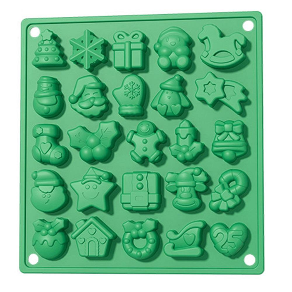 Форма силиконовая для конфет новогодняя 25 шт. 19х18 см (MH-5253)