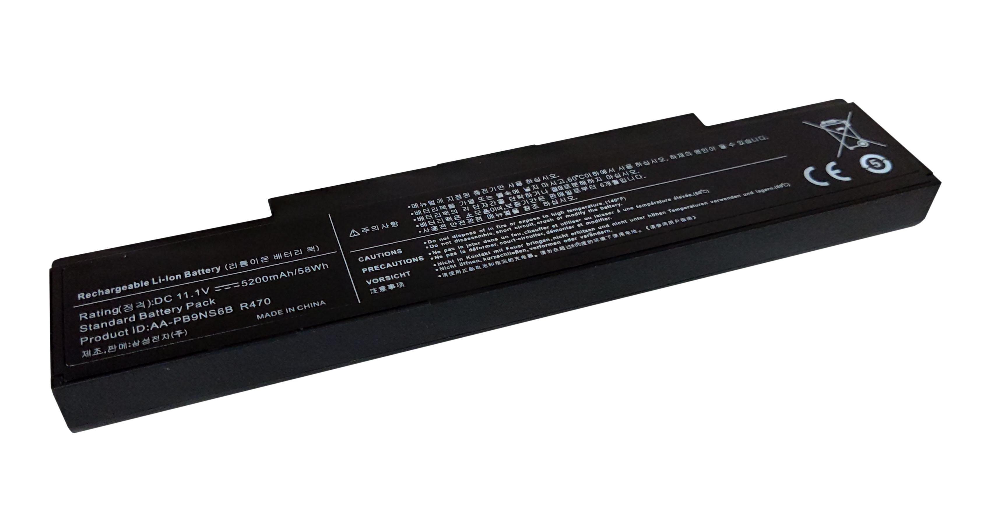 Акумулятор для ноутбука Samsung AA-PB9NS6B 11,1 V 5200 mAh OEM Black (909167) - фото 1