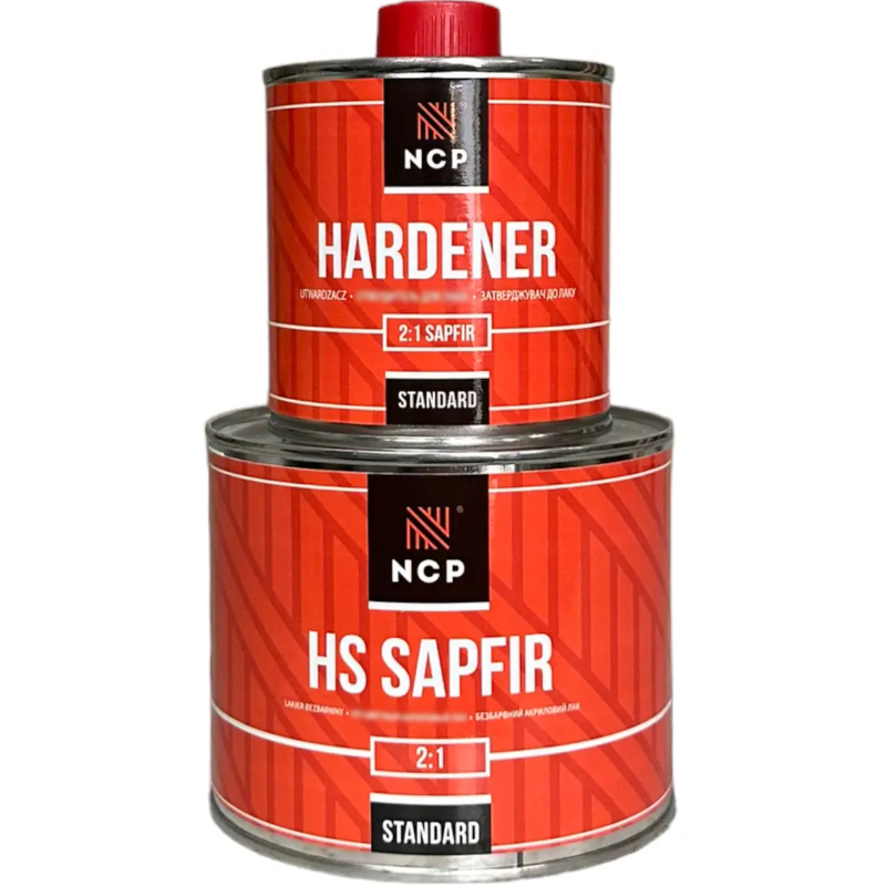Лак безбарвний HS SAPFIR 2К 2:1 NCP Standard 500 мл та 200 мл