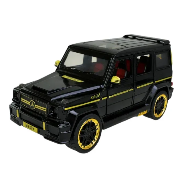 Игрушечная автомобильная моделька Автопром MERCEDES-BENZ G63 инерционная из металла 20 см Черный (150-98-AP7717BK)