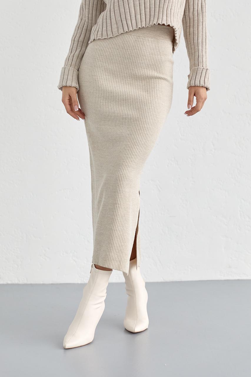 Юбка миди S Бежевый (9505942)