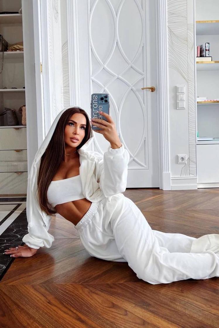 Спортивный костюм женский XL/L Молочный (186841)