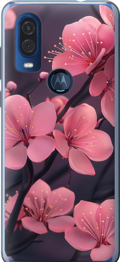 Чехол на Motorola One Vision Пурпурная сакура (6075u-1782-42517) Чехол на Motorola One Vision Пурпурная сакура (6075u-1782-42517)