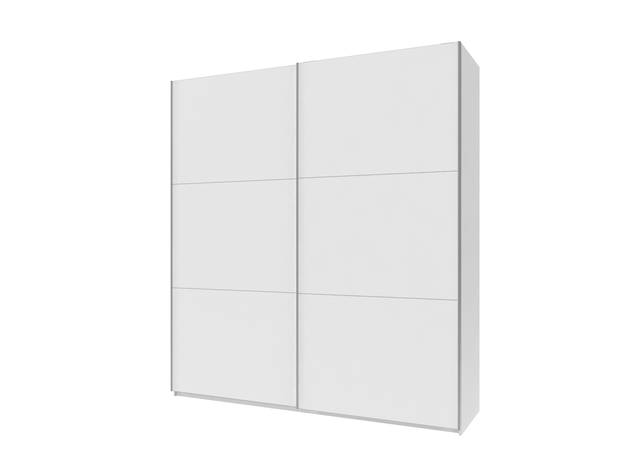 Шкаф-купе Doros G-Caiser 2 ДСП/3 части 220х60х240 см Белый (42003007)