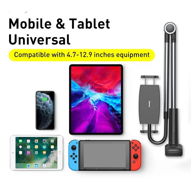 Держатель подставка для планшета BASEUS Otaku Life Rotary Adjustment Pro Black (LUZQ000013) - фото 7 Держатель подставка для планшета BASEUS Otaku Life Rotary Adjustment Pro Black (LUZQ000013) - фото 7