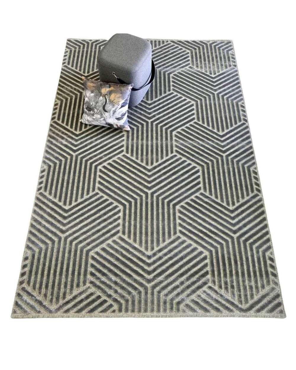 Ковер GLORIOUS 160x230 см Бежевый/Серый (000078052)